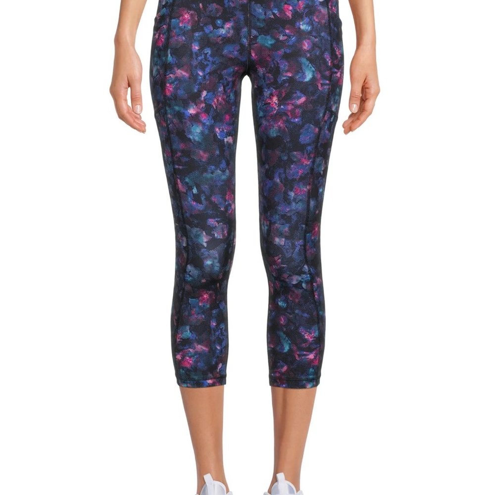 Cell phones fit! Workout Walking Running All gym capri leggings w/side pockets